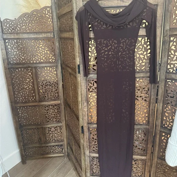 x anja dujakovi fio maxi dress in chocolate brown X Anja Dujakovi Fio Maxi Dress in Chocolate Brown